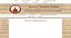 Desktop Screenshot of mapleshadefarmny.com