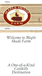 Mobile Screenshot of mapleshadefarmny.com